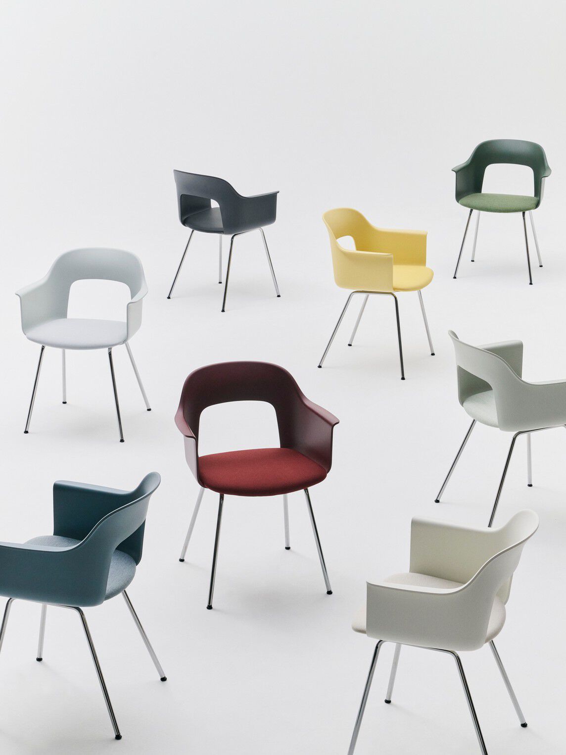 Мягкое кресло с открытой спинкой с подлокотниками Hay макет ARCH-00071158 - Вид №18