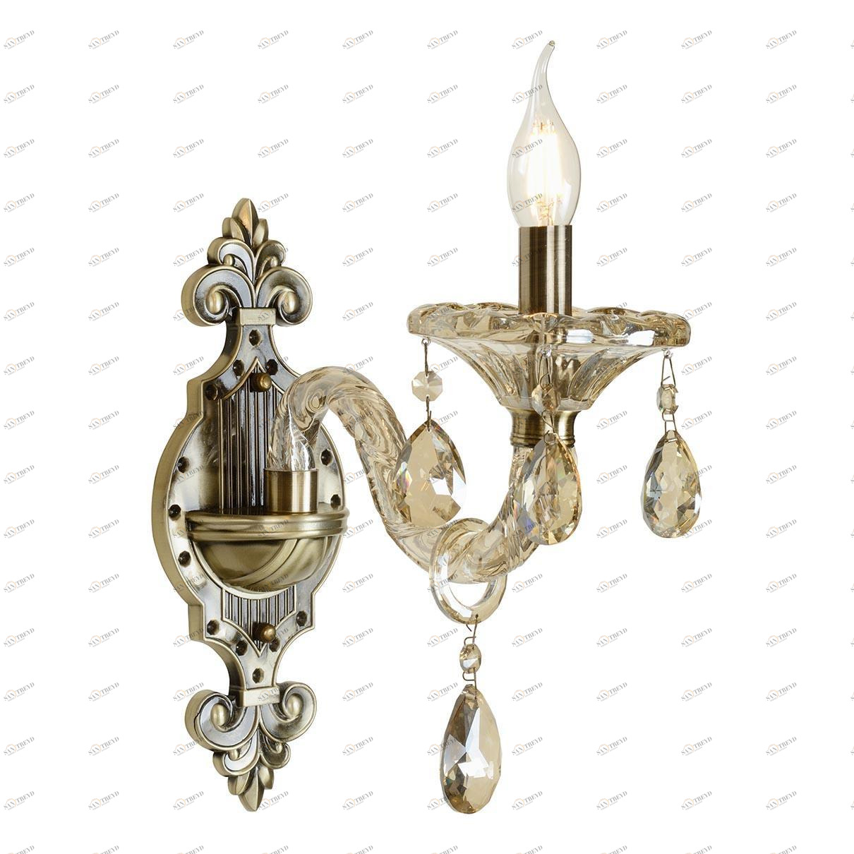 Бра настенное бронзовое iLamp Asia 61079/1 BR ILAMP СВЕЧА 00-3949094 Бронза 