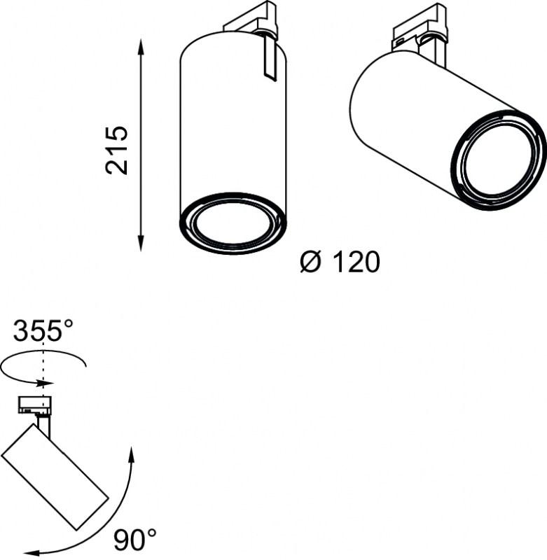 Lucifero's Светодиодные трековые светильники из экструдированного алюминия Semplice sun-id-1476446 - Вид №5