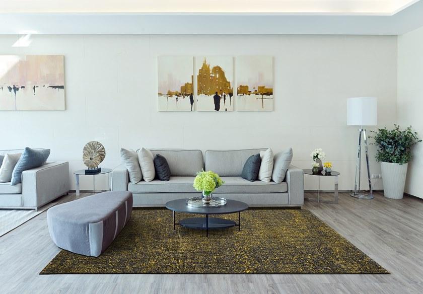 De Dimora Однотонный прямоугольный ковер из акриловой ткани Atmosphere sun-id-1407097 - Вид №1