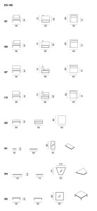 2-местный кожаный модульный диван