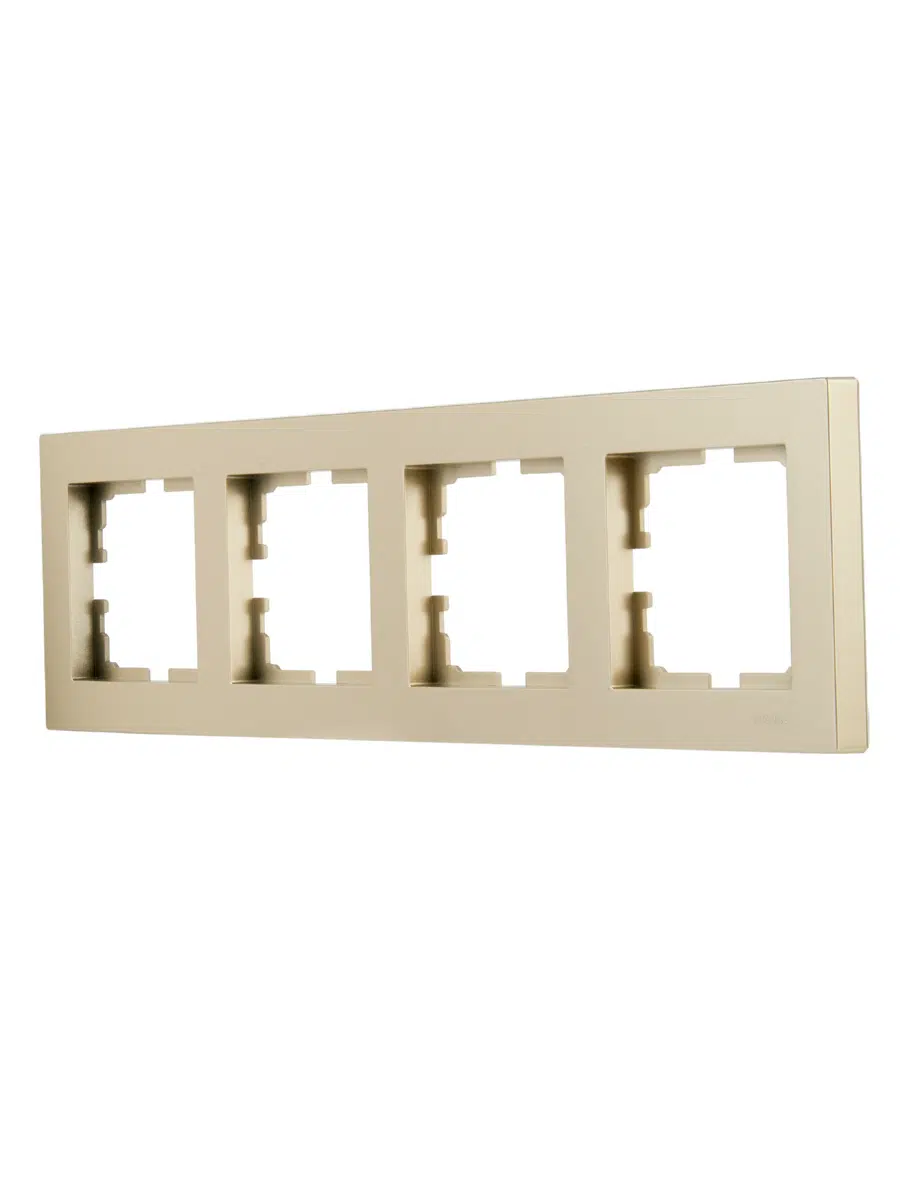 VESNA Рамка 4-ая горизонтальная без вст золото LEZARD 742-3600-149