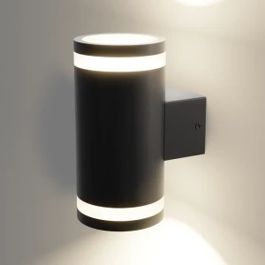 Светильник уличный настенный двойной Apeyron 35 Вт IP54 цвет черный