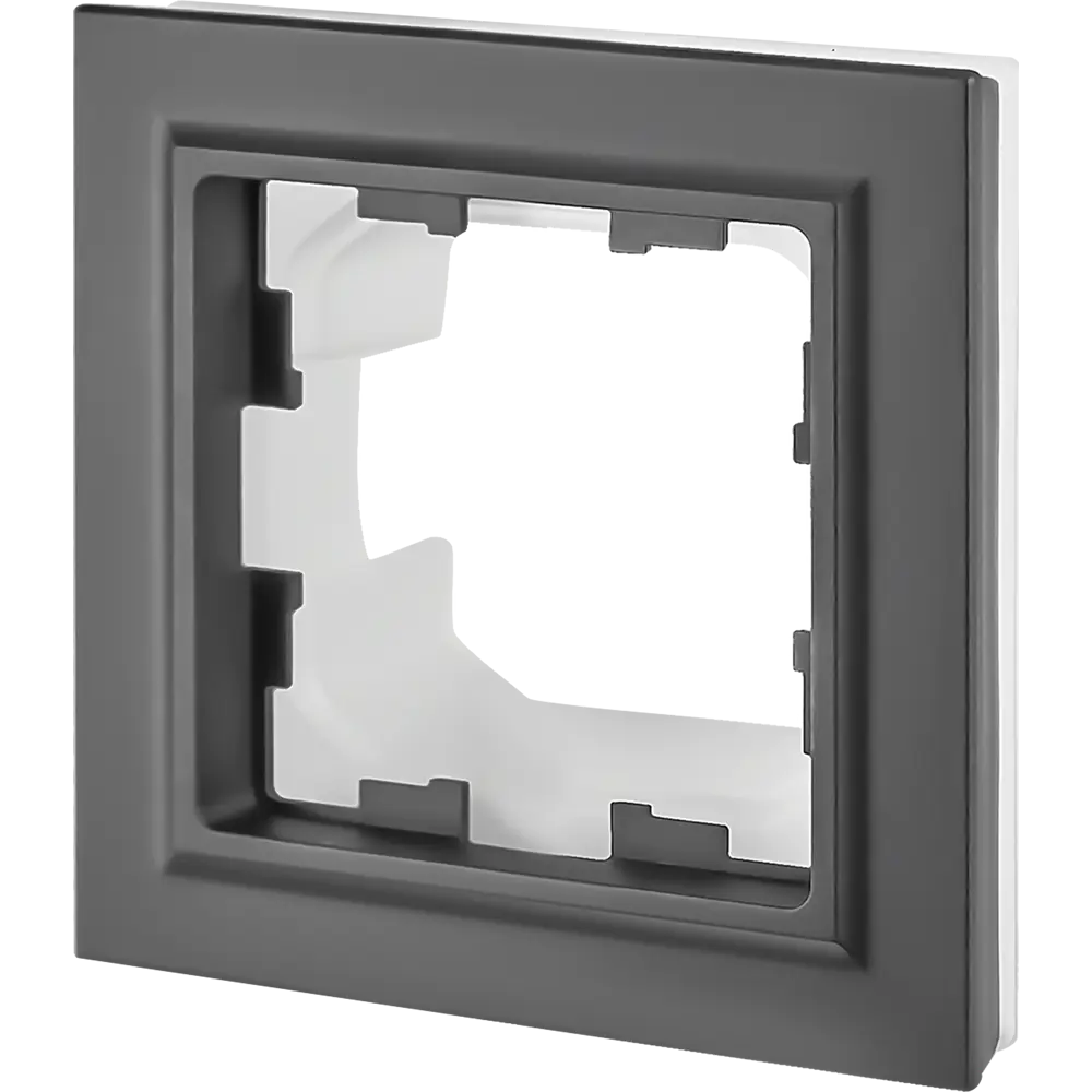 Рамка для розеток IEK Brite 1 пост IP44 графит матовый 87761350 STLM-1111343 - Вид №2