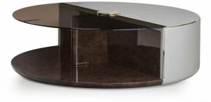 Turri Круглый стеклянный журнальный столик с журнальной стойкой Eclipse