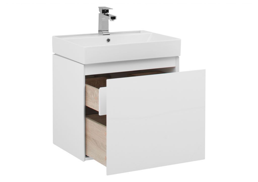 Тумба с раковиной Aquanet Йорк 60 белый 0020209400198206 - Вид №1