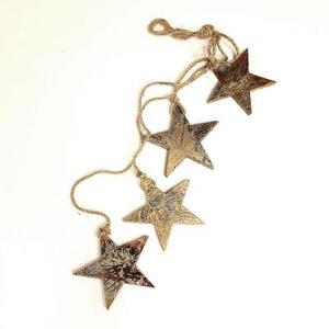 Гирлянда подвесная Golden Stars, 4 шт.