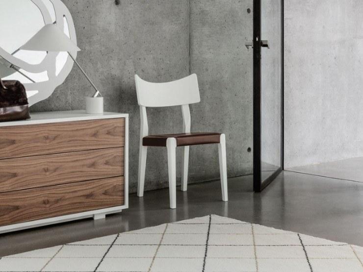 Gervasoni Стул из орехового дерева с коричневым кожаным сиденьем Sweet sun-id-1424166 - Вид №2