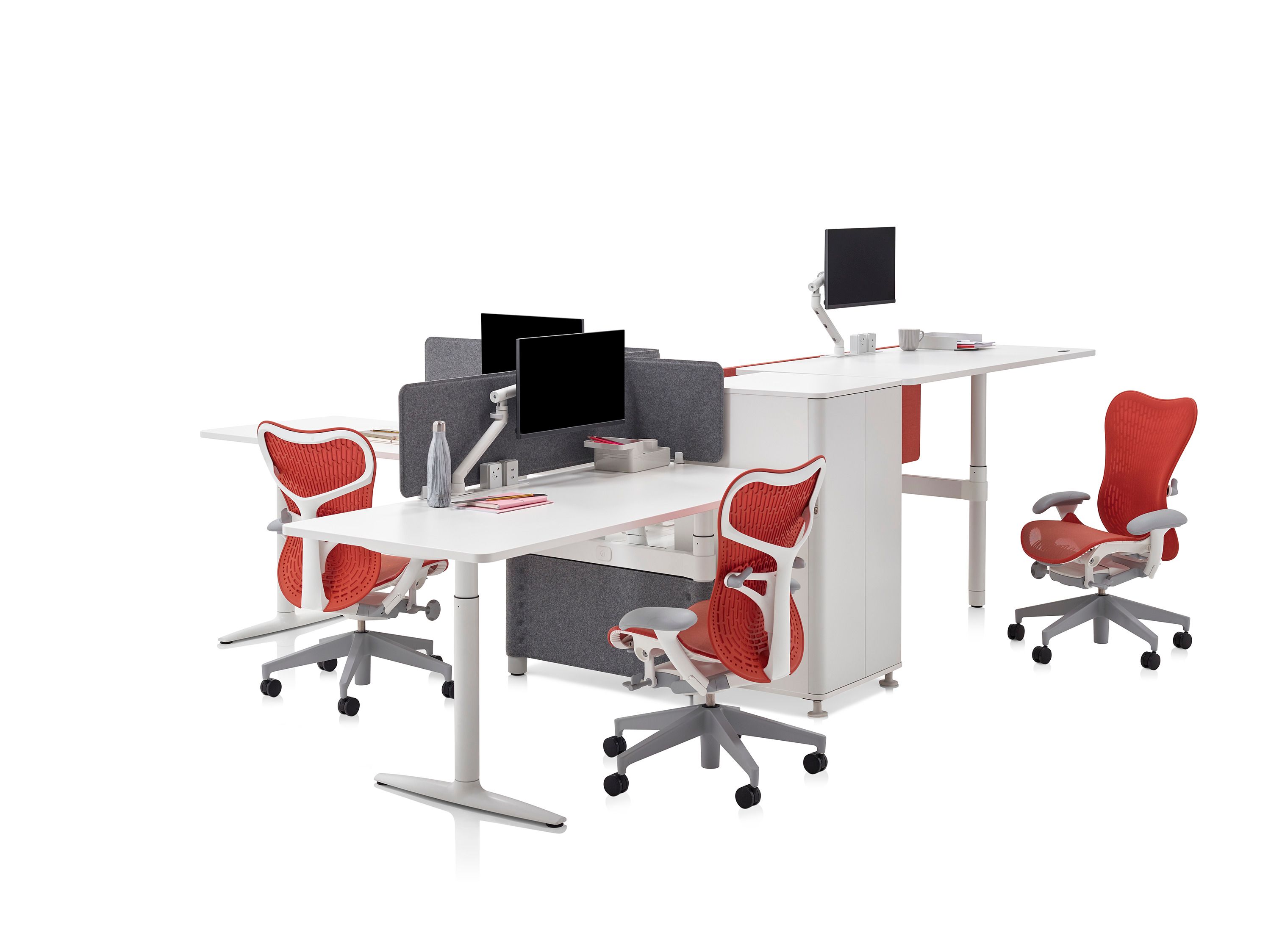 Эргономичное офисное кресло с вращающейся тканью Butterfly Herman Miller Mirra 2 ARCH-00092336 - Вид №7