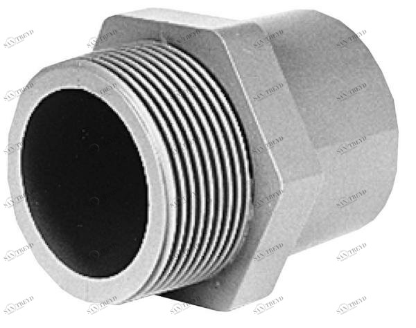 SANIT 16734000053 Переход гнездо ниппель, АБС, с конической наружной резьбой BSP 