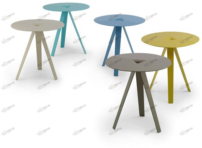 Kendo Mobiliario Круглый журнальный столик из лакированного металла sun-id-1353468