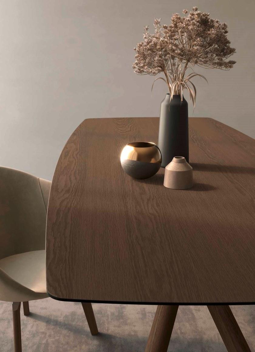 OLIVIERI Прямоугольный деревянный обеденный стол sun-id-1362700 - Вид №1