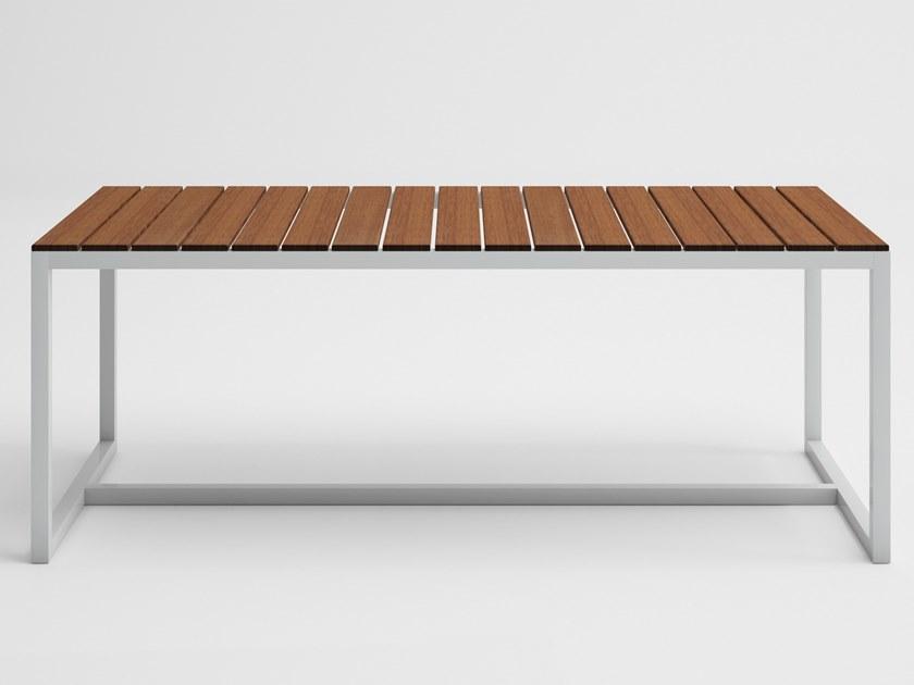 GANDIABLASCO Прямоугольный садовый стол из тика Saler teak sun-id-1412460 - Вид №1