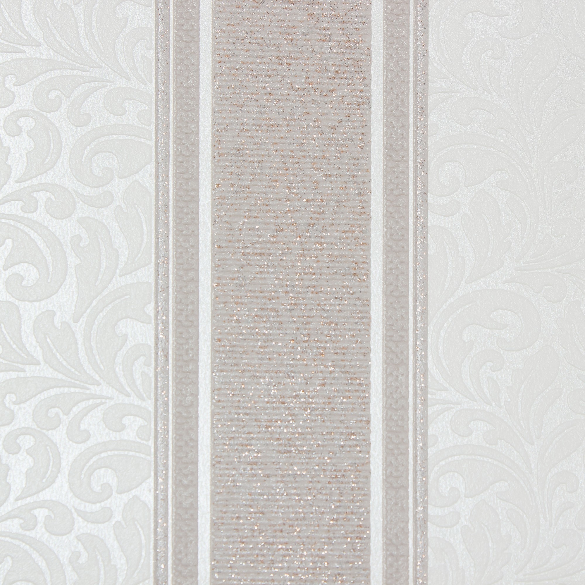 ПАЛИТРА Виниловые обои «Полоса» бежево-коричневые с блестками для гостиной и спальни 18744340 STLM-0012423 - Вид №2