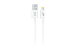 17565120 Дата-кабель USB - 8 pin, 2А, 3м, белый 37936 BorasCO
