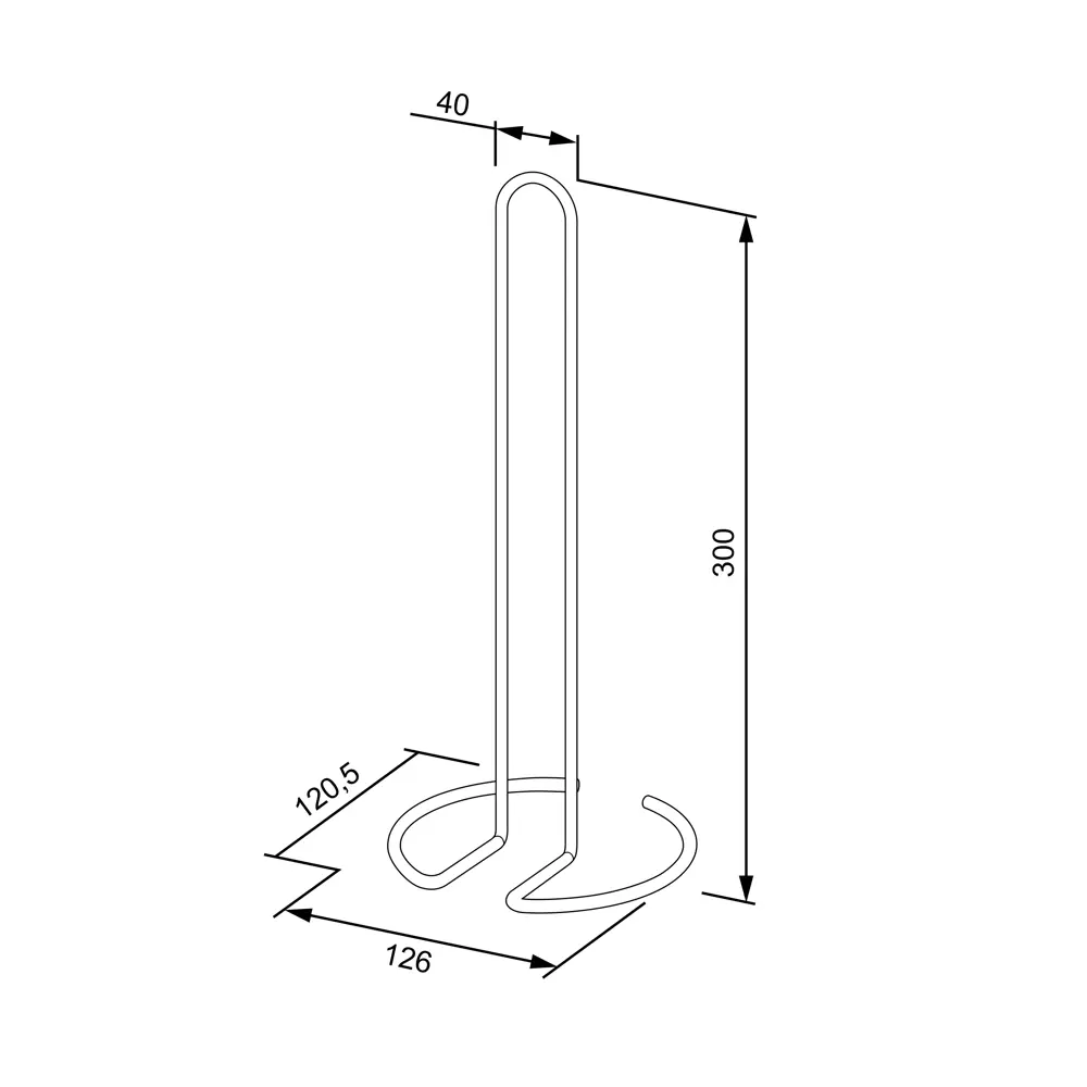 DELINIA — Держатель для бумажных полотенец 30 см в стиле минимализм 85432797 STLM-0062745 - Вид №5