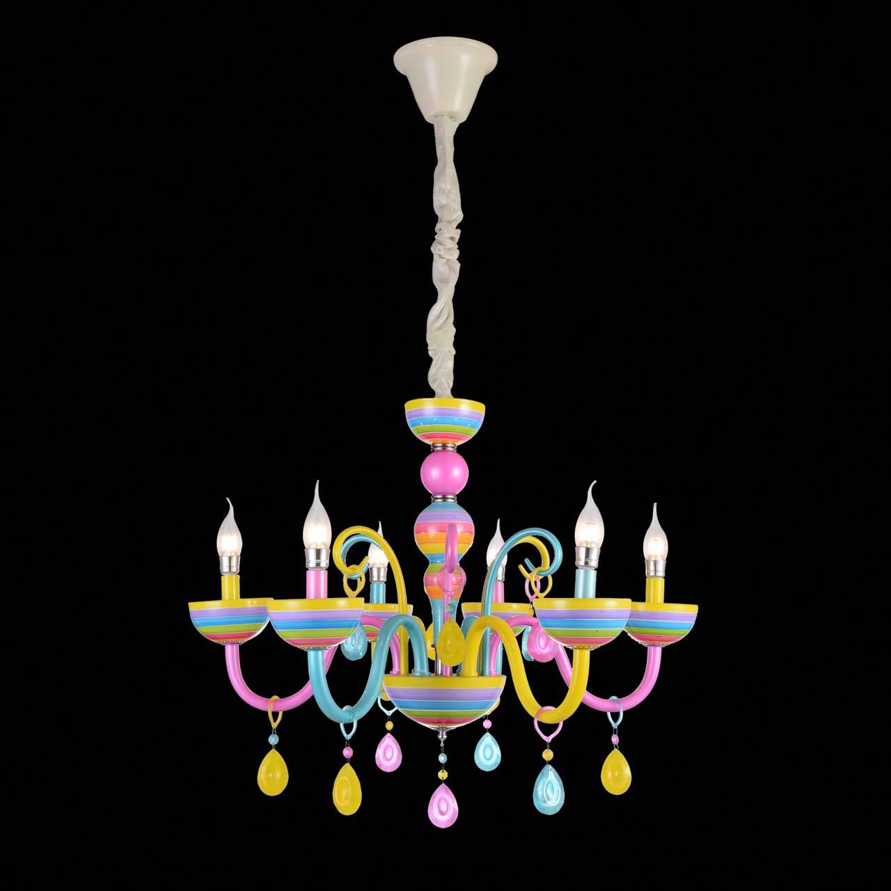 Подвесная люстра ST Luce SL672.783.06 ST LUCE ДИЗАЙНЕРСКИЕ, ORNATO 057955 Разноцветный  - Вид №2