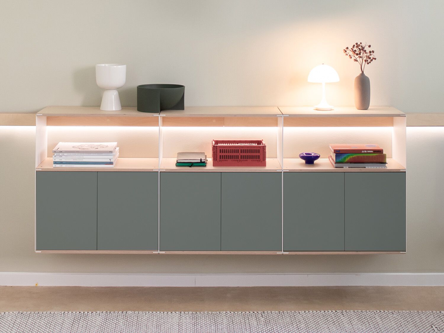 Стальной и деревянный навесной шкаф Variand Furniture A05 ARCH-00145681 - Вид №7