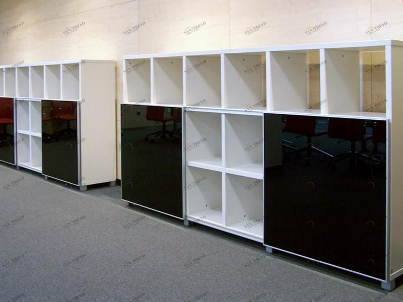 ACTIU Модульный офисный книжный шкаф из алюминия и дерева sun-id-1406959