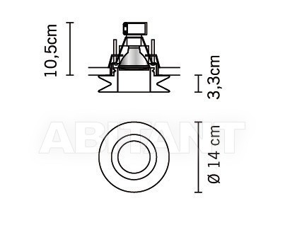 Встраиваемый светильник Fabbian Shivi D27F01 01 108506 - Вид №2