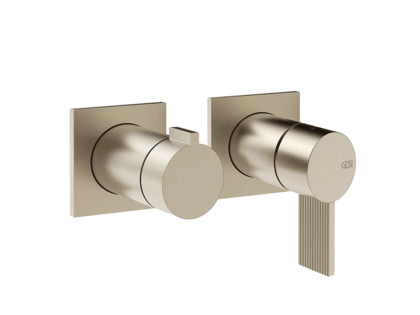 Хромированный латунный смеситель для душа с 2 отверстиями Gessi обратный ARCH-00096348