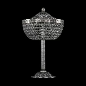 Лампа настольная хрустальная 41х25 см никель Bohemia Ivele 19051L6/25IV Ni BOHEMIA IVELE КЛАССИЧЕСКИЕ 00-3889215 Прозрачный;серебро