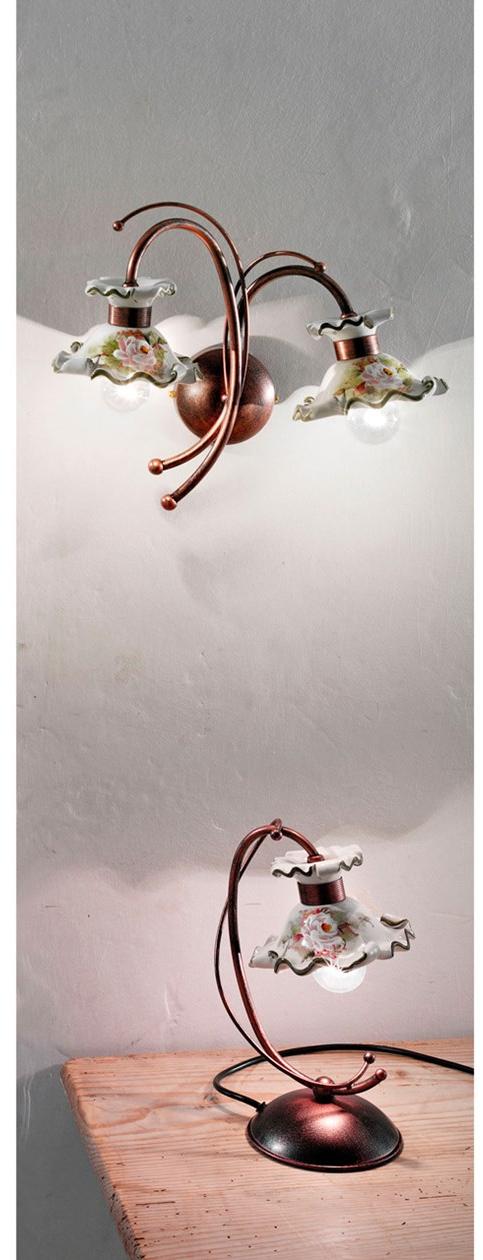 FERROLUCE Керамическая настольная лампа с фиксированным кронштейном Milano C1119 - Вид №1