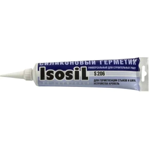 90694911 Герметик силиконовый нейтральный Isosil S206 черный 115 мл STLM-1496749