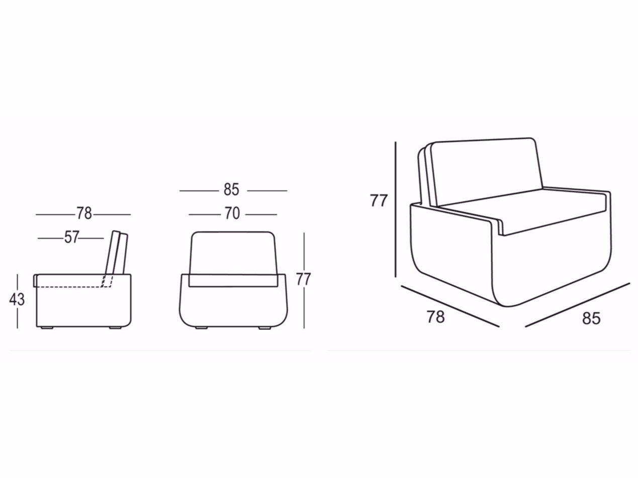 Светящееся садовое кресло PLUST Bold ARCH-00134872 - Вид №3