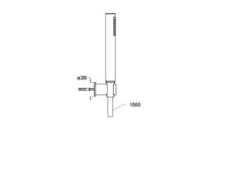 Ручной душ / держатель для душа из нержавеющей стали CRISTINA Rubinetterie дополнения для душа / ванны / умывальника - Inox collection ARCH-00028611 - Вид №2