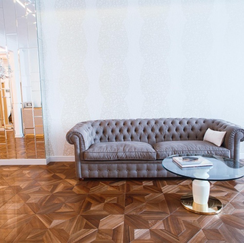 Модульный паркет Da Vinci Yulia Орех Европейский (Грецкий) Натур (Гладкая) 444х444 мм 2600600711 - Вид №5