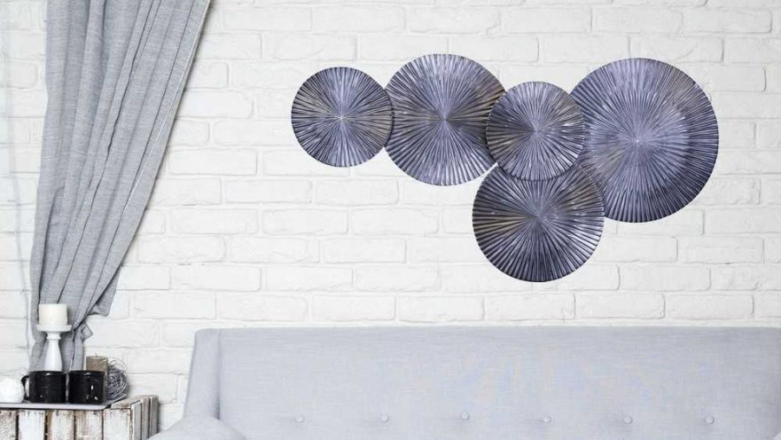 Панно на стену из дерева inflow Matt 130*85см. EVENHOME ДИЗАЙНЕРСКИЕ 129711 Серебро;матовый  - Вид №3