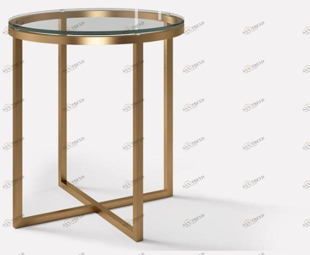 MORADA Круглый журнальный столик из меди и стекла Hope Hope st