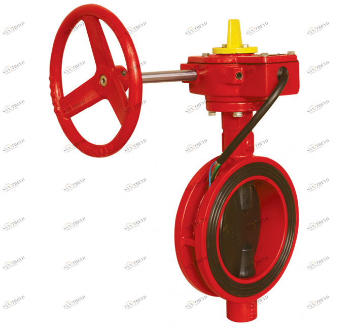 GENEBRE 2113 11 Дисковый затвор вафельного типа с коробкой передач и концевым выключателем 