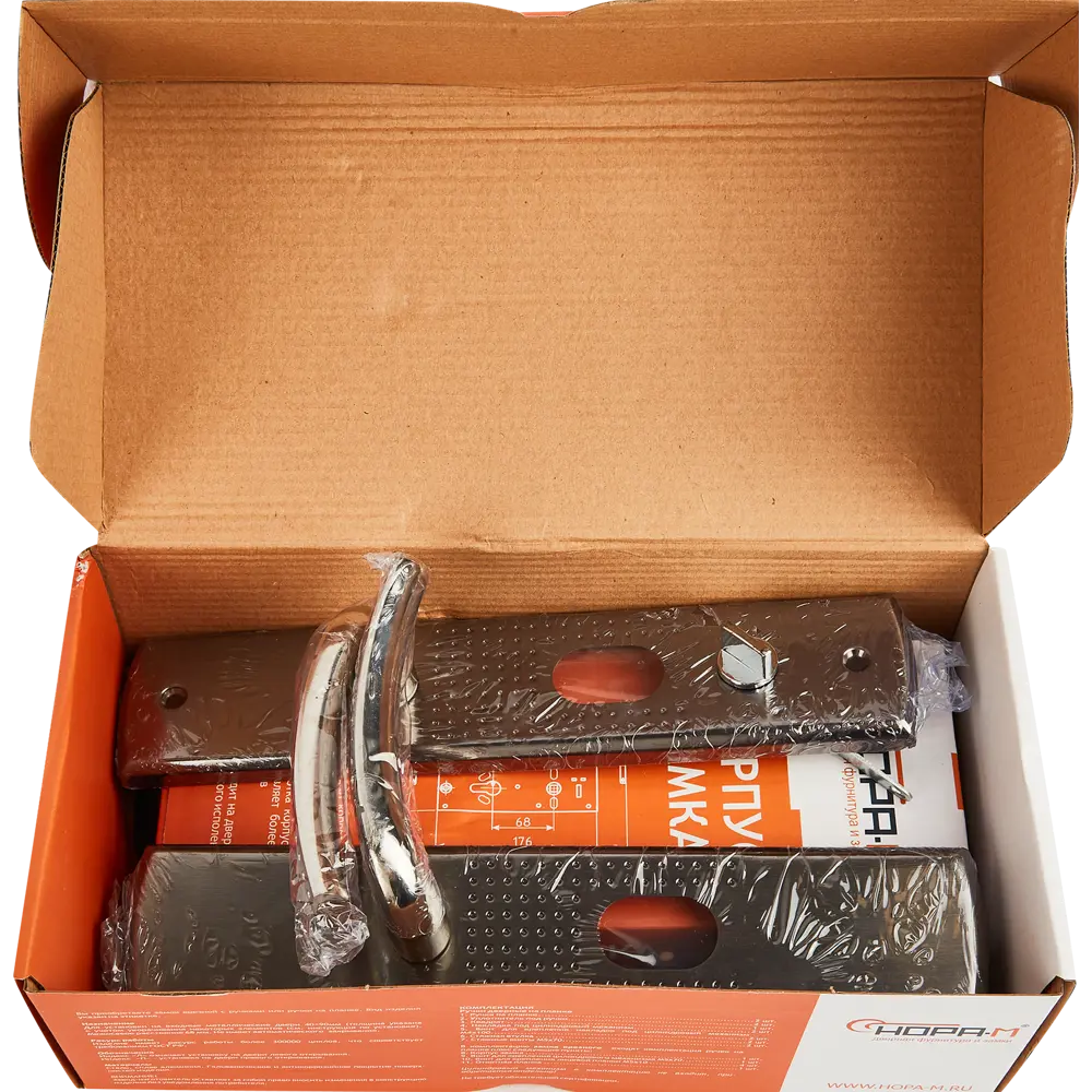 НОРА-М Врезной замок для правых дверей с матовым никелем 85539373 STLM-0063690 - Вид №6