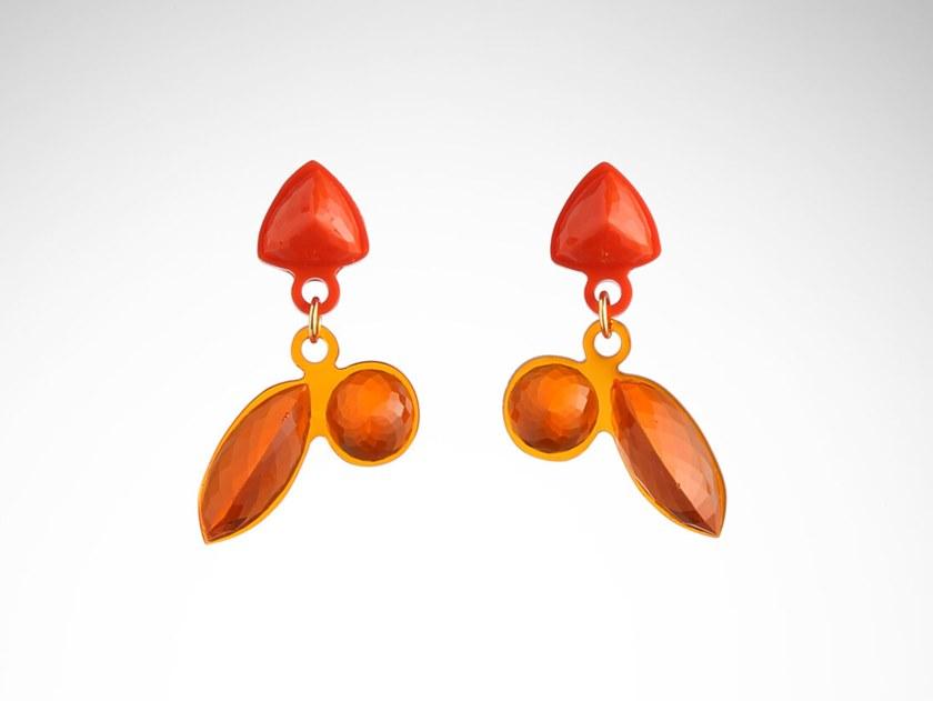 Corsi Design Серьги из смолы Long stones sun-id-1429054 - Вид №4