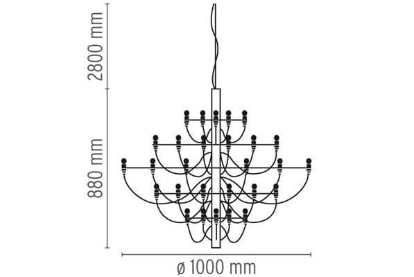 Металлический светодиодный подвесной светильник Flos 2097 ARCH-00031360 - Вид №8