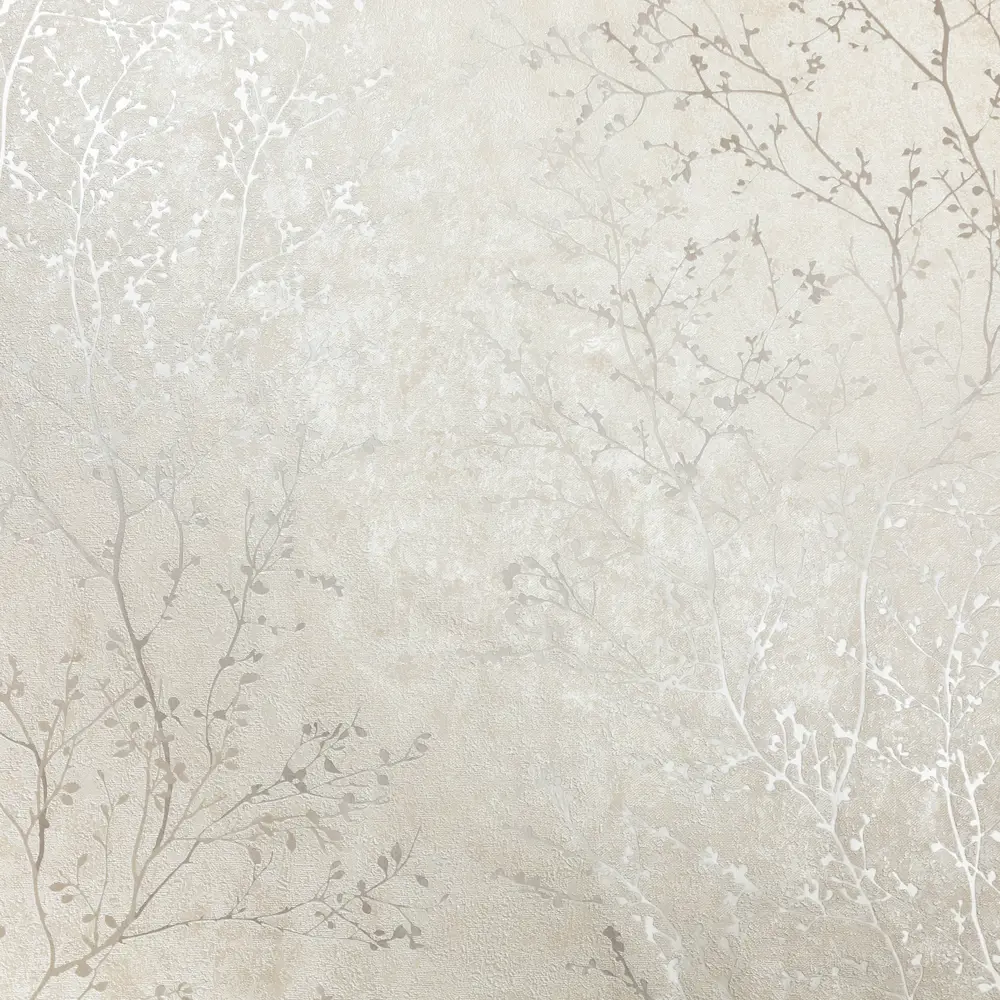 Обои флизелиновые Фрейя темно-бежевые с растительным рисунком 1.06 м 89439234 Santreyd STLM-1581029 - Вид №1