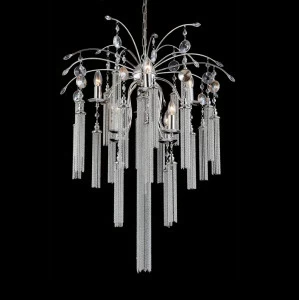 Подвесная люстра Crystal Lux Ethno SP8 хром CRYSTAL LUX ДИЗАЙНЕРСКИЕ, ETHNO 056903 Хром