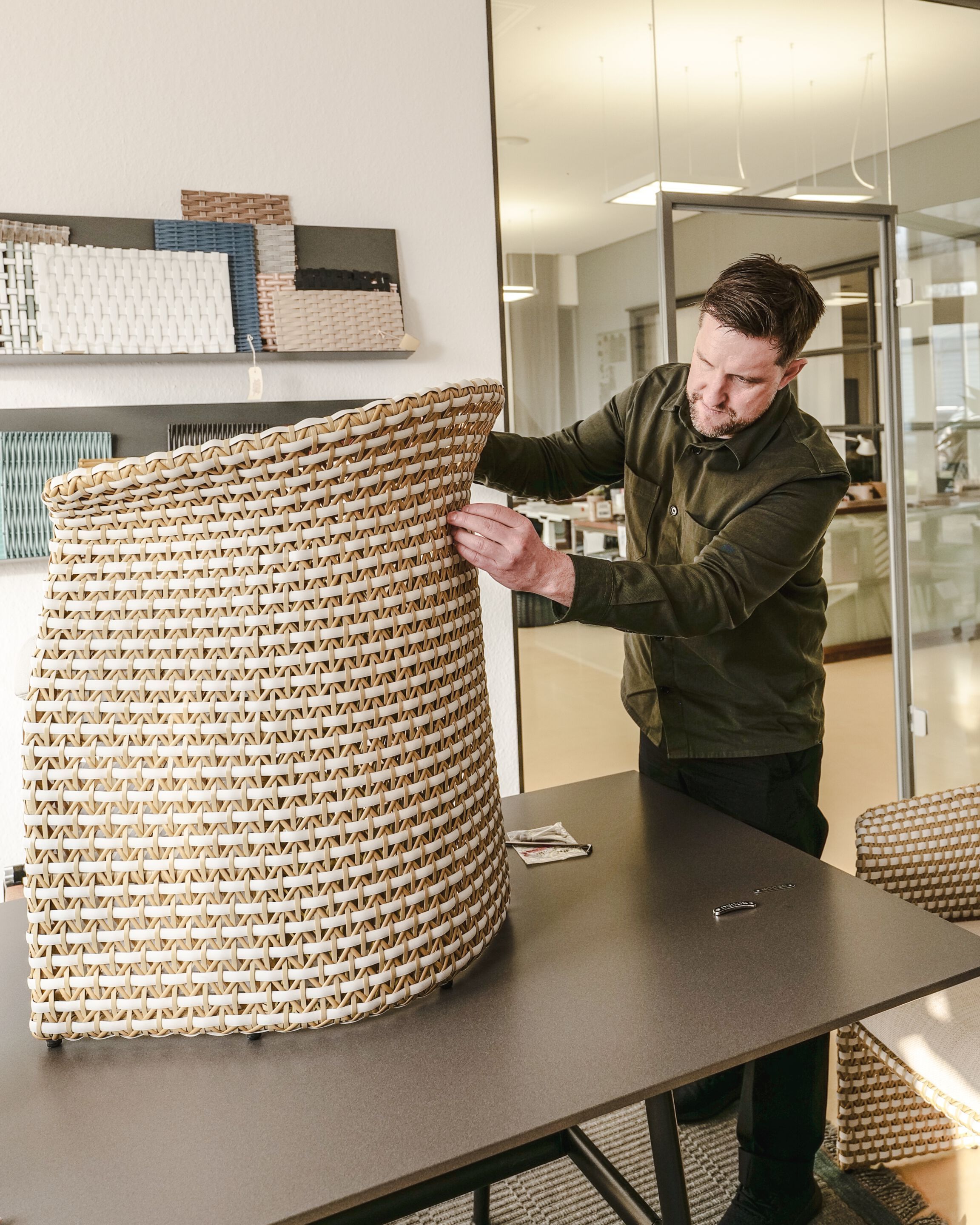 Синтетическое волокно сад стул с подлокотниками DEDON FLLAIR ARCH-00051174 - Вид №18