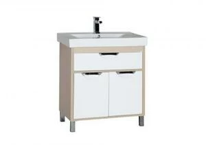 Тумба с раковиной Aquanet Гретта 75 светлый дуб