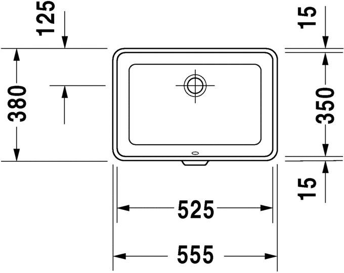 031653 Накладная раковина под столешницу  овальная Duravit 2nd Floor - Вид №2