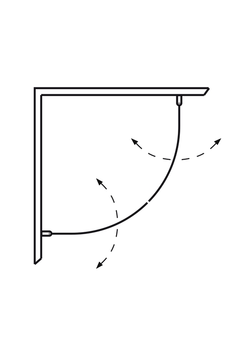 1450713 Душ Угол Оригинальный Круглый 70X90 Хром Прозрачное Стекло Hafa Прозрачный  - Вид №1