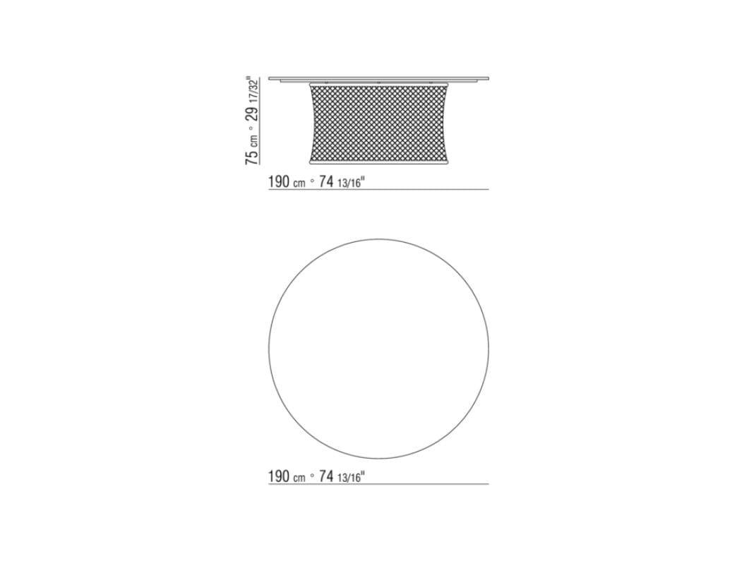 Круглый садовый стол Flexform Oasis ARCH-00138399 - Вид №8