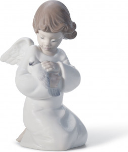 10669032 LLADRO Фигурка Lladro "Защитник любви" 9x13см Фарфор