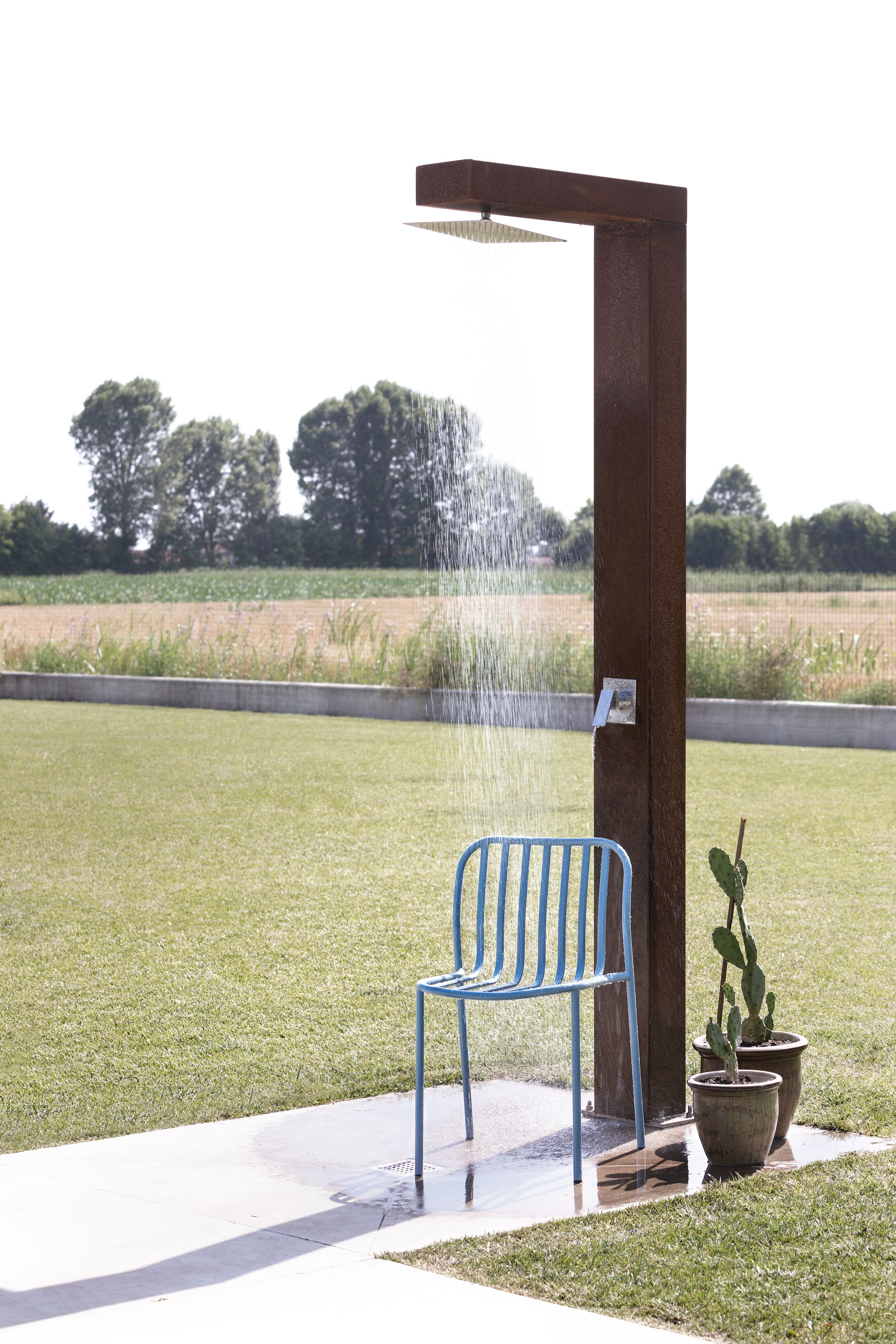 Металлический штабелируемый стул с открытой спинкой TrabA' Metis ARCH-00141371 - Вид №17