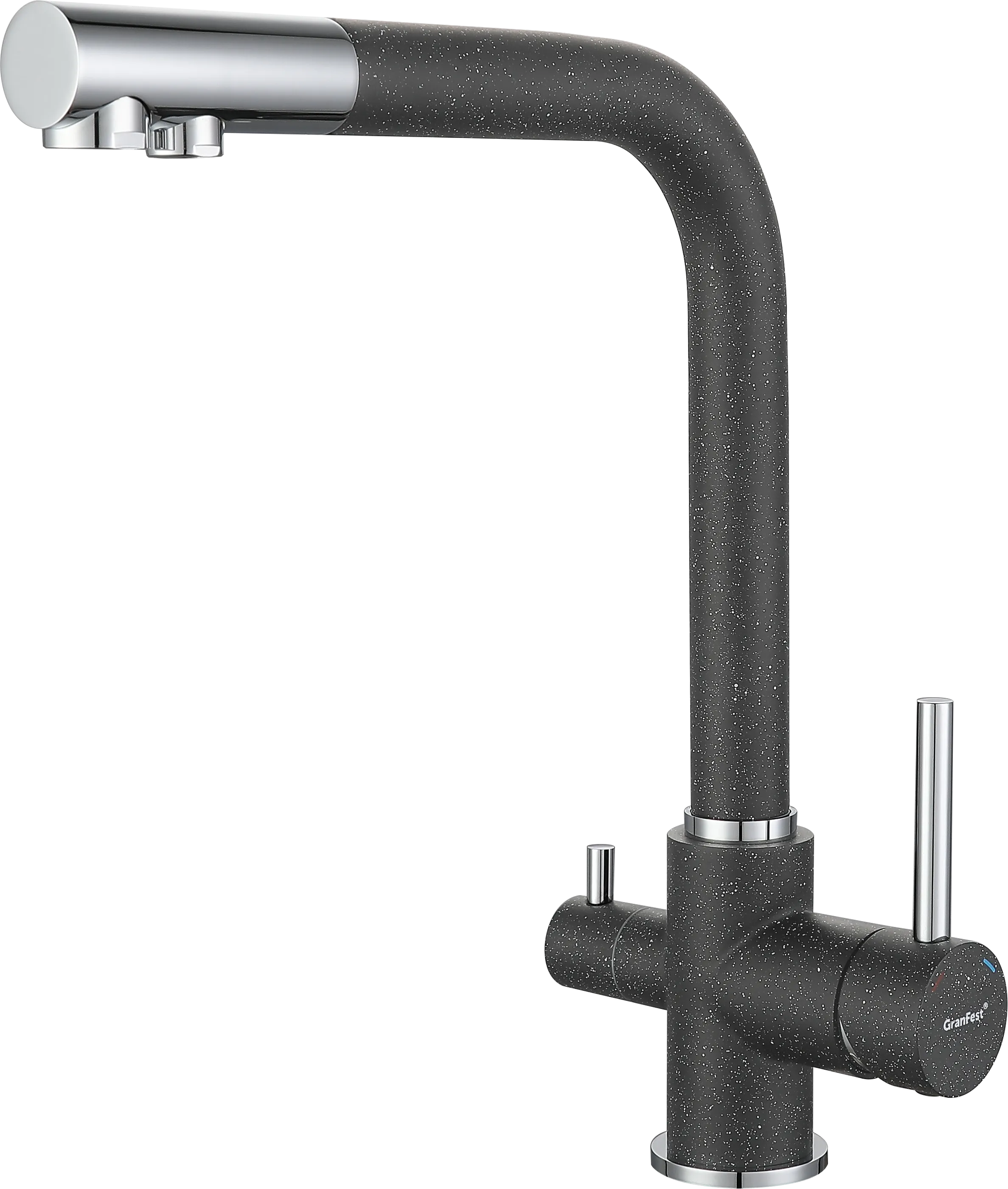 Кухонный смеситель 3611 графит GranFest 