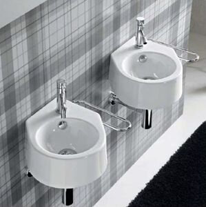 43166 Подвесная раковина настенная овальная Ceramica Hidra PLUVIA белая