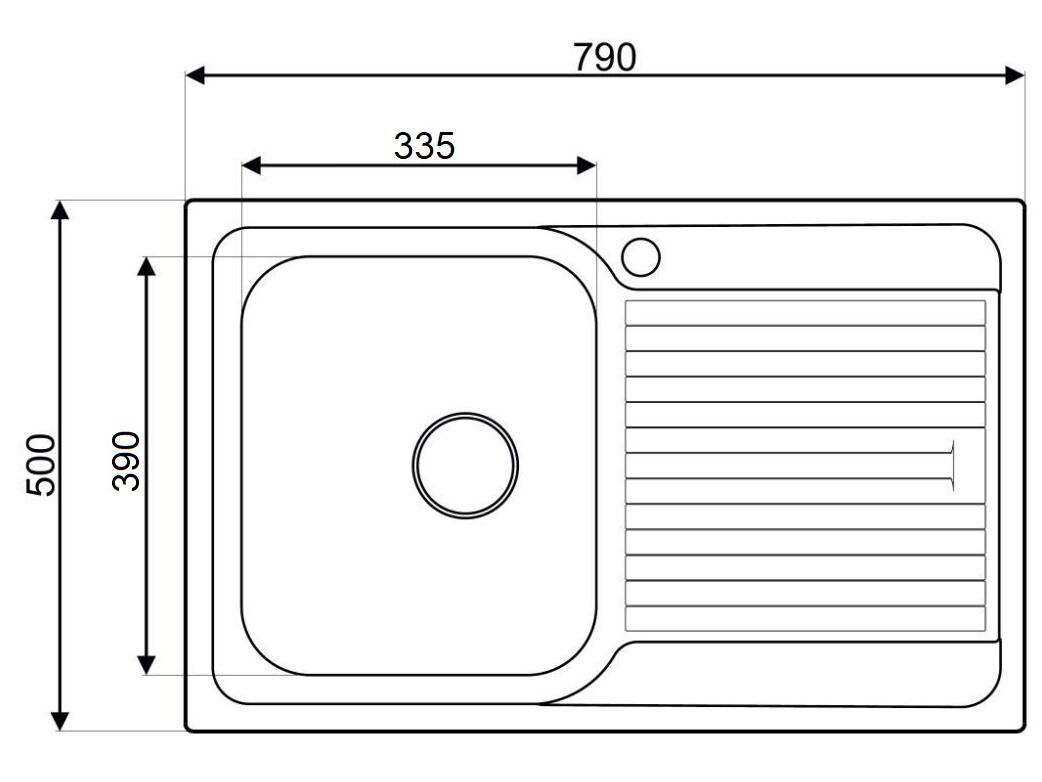 Мойка для кухни Bliss 790X NAVAKO 13005 - Вид №2