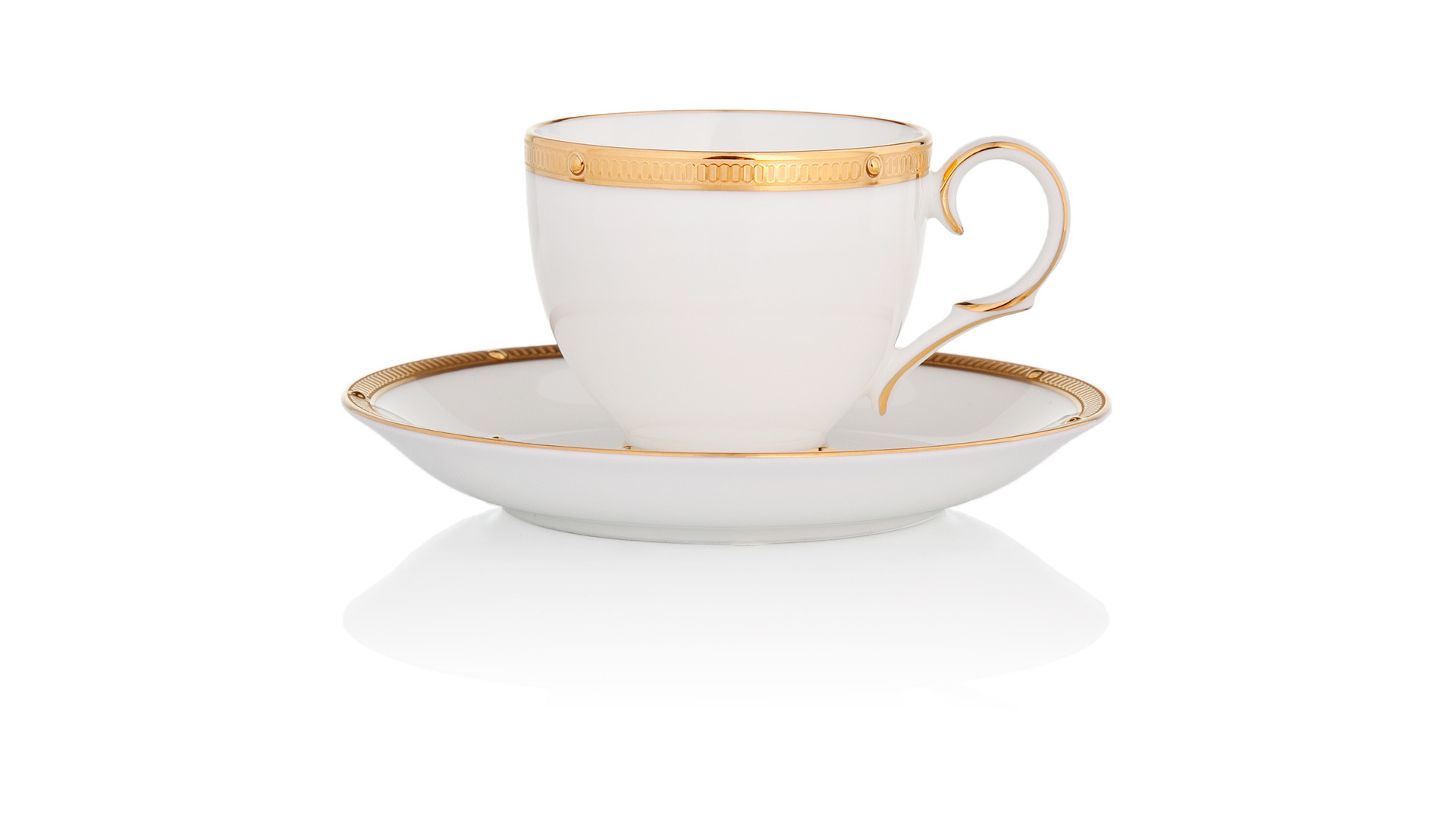 10665451 Noritake Сервиз чайный Noritake "Рочель,золотой кант" на 6 персон 20 предметов Фарфор костяной  - Вид №4